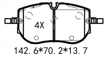 天博 SCP2710 刹车片 - TEMB TEMB SCP2710 Brake Pad 天博 SCP2710 刹车片 TEMB 刹车系统