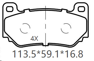 天博 SCP2711 刹车片 - TEMB TEMB SCP2711 Brake Pad 天博 SCP2711 刹车片 TEMB 刹车系统