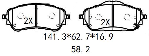 天博 SCP2728 刹车片 - TEMB TEMB SCP2728 Brake Pad 天博 SCP2728 刹车片 TEMB 刹车系统