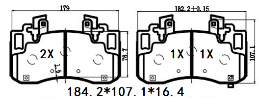 天博 SCP2729 刹车片 - TEMB TEMB SCP2729 Brake Pad 天博 SCP2729 刹车片 TEMB 刹车系统