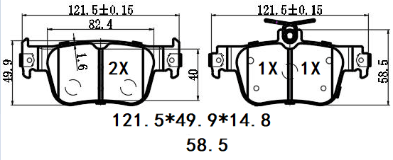 天博 SCP2731 刹车片 - TEMB TEMB SCP2731 Brake Pad 天博 SCP2731 刹车片 TEMB 刹车系统