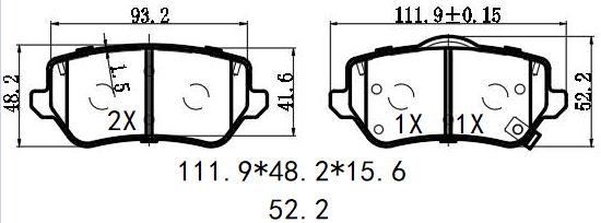 天博 SCP2740 刹车片 - TEMB TEMB SCP2740 Brake Pad 天博 SCP2740 刹车片 TEMB 刹车系统