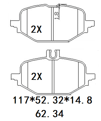 天博 SCP2778 刹车片 - TEMB TEMB SCP2778 Brake Pad 天博 SCP2778 刹车片 TEMB 刹车系统