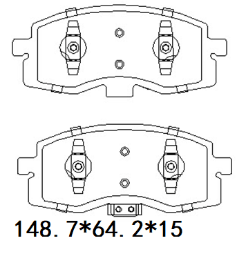 天博 SCP2780 刹车片 - TEMB TEMB SCP2780 Brake Pad 天博 SCP2780 刹车片 TEMB 刹车系统