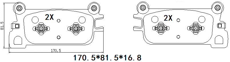 天博 SCP2784 刹车片 - TEMB TEMB SCP2784 Brake Pad 天博 SCP2784 刹车片 TEMB 刹车系统