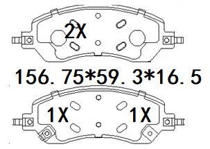 天博 SCP2795 刹车片 - TEMB TEMB SCP2795 Brake Pad 天博 SCP2795 刹车片 TEMB 刹车系统