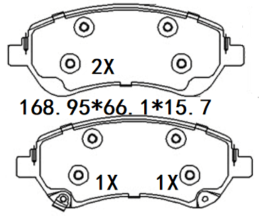 天博 SCP2797 刹车片 - TEMB TEMB SCP2797 Brake Pad 天博 SCP2797 刹车片 TEMB 刹车系统