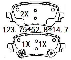 天博 SCP2798 刹车片 - TEMB TEMB SCP2798 Brake Pad 天博 SCP2798 刹车片 TEMB 刹车系统