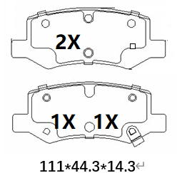 天博 SCP2808 刹车片 - TEMB TEMB SCP2808 Brake Pad 天博 SCP2808 刹车片 TEMB 刹车系统