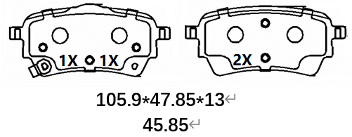 天博 SCP2809 刹车片 - TEMB TEMB SCP2809 Brake Pad 天博 SCP2809 刹车片 TEMB 刹车系统
