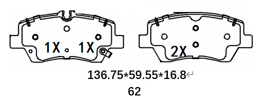 天博 SCP2811 刹车片 - TEMB TEMB SCP2811 Brake Pad 天博 SCP2811 刹车片 TEMB 刹车系统
