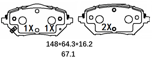 天博 SCP2813 刹车片 - TEMB TEMB SCP2813 Brake Pad 天博 SCP2813 刹车片 TEMB 刹车系统