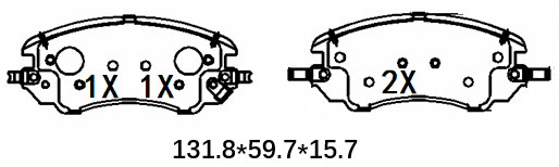 天博 SCP2814 刹车片 - TEMB TEMB SCP2814 Brake Pad 天博 SCP2814 刹车片 TEMB 刹车系统
