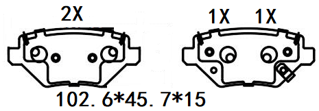 天博 SCP2823 刹车片 - TEMB TEMB SCP2823 Brake Pad 天博 SCP2823 刹车片 TEMB 刹车系统