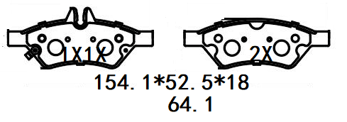 天博 SCP2835 刹车片 - TEMB TEMB SCP2835 Brake Pad 天博 SCP2835 刹车片 TEMB 刹车系统