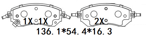 天博 SCP2837 刹车片 - TEMB TEMB SCP2837 Brake Pad 天博 SCP2837 刹车片 TEMB 刹车系统