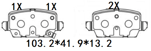 天博 SCP2849 刹车片 - TEMB TEMB SCP2849 Brake Pad 天博 SCP2849 刹车片 TEMB 刹车系统