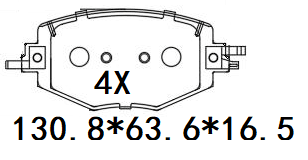 天博 SCP2853 刹车片 - TEMB TEMB SCP2853 Brake Pad 天博 SCP2853 刹车片 TEMB 刹车系统
