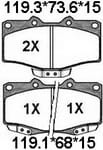 天博 SCP286 刹车片 - TEMB TEMB SCP286 Brake Pad 天博 SCP286 刹车片 TEMB 刹车系统