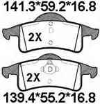 TEMB SCP305 Brake Pad - TEMB TEMB SCP305 Brake Pad 天博 SCP305 刹车片 TEMB Brake System