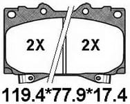 天博 SCP364 刹车片 - TEMB TEMB SCP364 Brake Pad 天博 SCP364 刹车片 TEMB 刹车系统