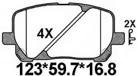 天博 SCP426 刹车片 - TEMB TEMB SCP426 Brake Pad 天博 SCP426 刹车片 TEMB 刹车系统