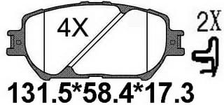 TEMB SCP449 Brake Pad