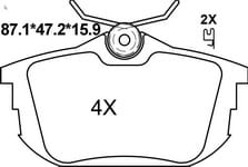 TEMB SCP516 Brake Pad