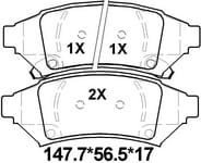 天博 SCP521 刹车片 - TEMB TEMB SCP521 Brake Pad 天博 SCP521 刹车片 TEMB 刹车系统