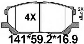 TEMB SCP523 Brake Pad