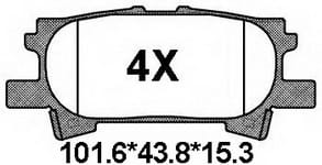 TEMB SCP544 Brake Pad