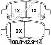 天博 SCP547 刹车片 - TEMB TEMB SCP547 Brake Pad 天博 SCP547 刹车片 TEMB 刹车系统