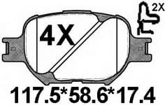 天博 SCP553 刹车片 - TEMB TEMB SCP553 Brake Pad 天博 SCP553 刹车片 TEMB 刹车系统