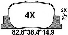 TEMB SCP555 Brake Pad