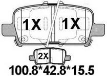 天博 SCP557 刹车片 - TEMB TEMB SCP557 Brake Pad 天博 SCP557 刹车片 TEMB 刹车系统