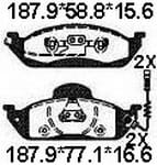 天博 SCP691 刹车片 - TEMB TEMB SCP691 Brake Pad 天博 SCP691 刹车片 TEMB 刹车系统