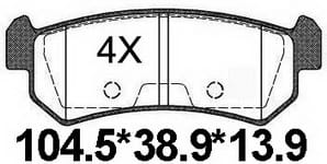 天博 SCP753 刹车片 - TEMB TEMB SCP753 Brake Pad 天博 SCP753 刹车片 TEMB 刹车系统