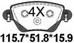 天博 SCP868 刹车片 - TEMB TEMB SCP868 Brake Pad 天博 SCP868 刹车片 TEMB 刹车系统