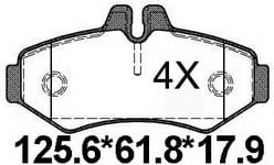 天博 SCP964 刹车片 - TEMB TEMB SCP964 Brake Pad 天博 SCP964 刹车片 TEMB 刹车系统