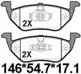 天博 SCP967 刹车片 - TEMB TEMB SCP967 Brake Pad 天博 SCP967 刹车片 TEMB 刹车系统