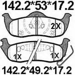 天博 SCP972 刹车片 - TEMB TEMB SCP972 Brake Pad 天博 SCP972 刹车片 TEMB 刹车系统
