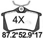 天博 SCP985 刹车片 - TEMB TEMB SCP985 Brake Pad 天博 SCP985 刹车片 TEMB 刹车系统