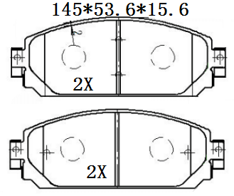 天博 SP2331 刹车片 - TEMB TEMB SP2331 Brake Pad 天博 SP2331 刹车片 TEMB 刹车系统